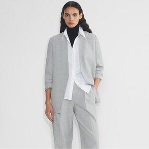 Babaton Power Blazer in Light Gray, size 12 EUC